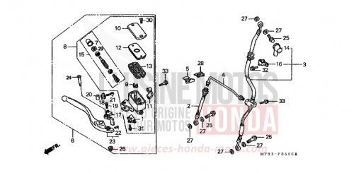 MAITRE-CYLINDRE FREIN AV. ST1100L de 1990